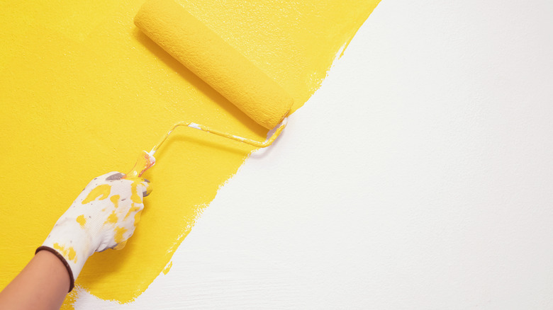 roller brush painting